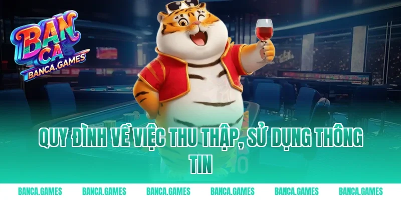 Quy đình về việc thu thập, sử dụng thông tin